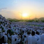 Suasana haji saat wukuf di Padang Arafah